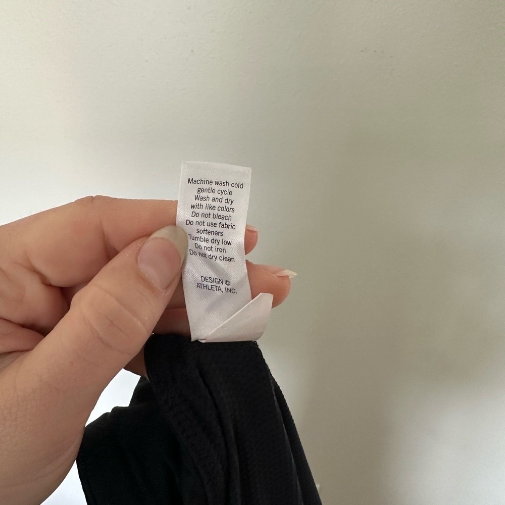 ATHLETA Preppy Athletic Size Large Tiered Swagger Black Drawstring Tennis Skort - Picture 9 of 10
